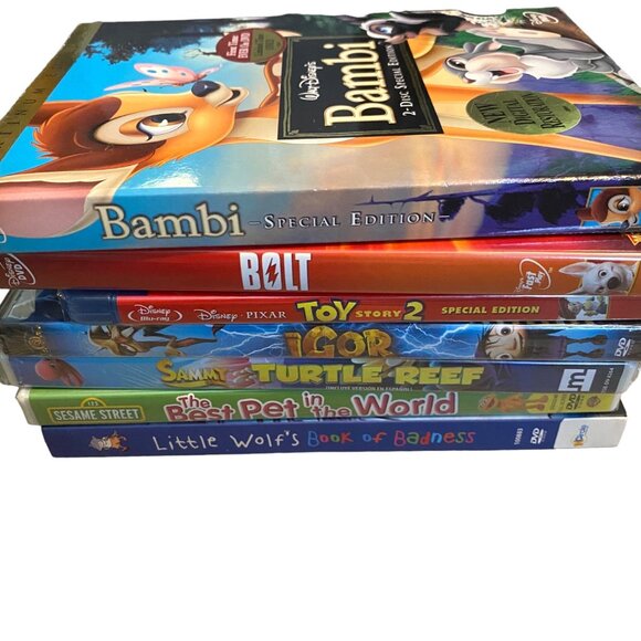 Kids Children Family DVD Lot of 7 Bambi Bolt Toy Story 2 Igor Turtle Reef Etc - Picture 5 of 7